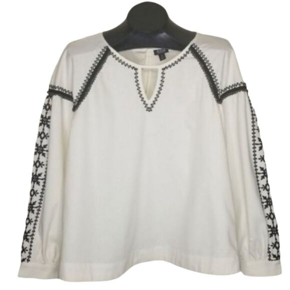 a.n.a. Embellished Embroidered Blouse - Picture 1 of 16